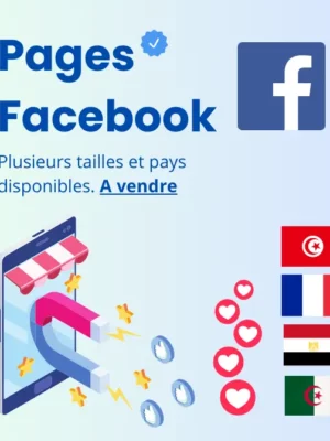 page facebook à vendre