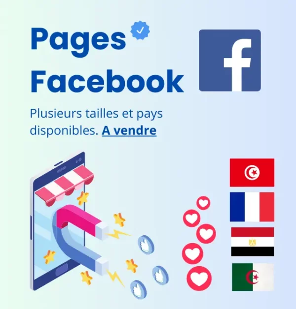 page facebook à vendre